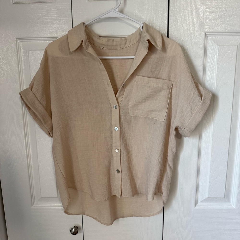 Linen button up